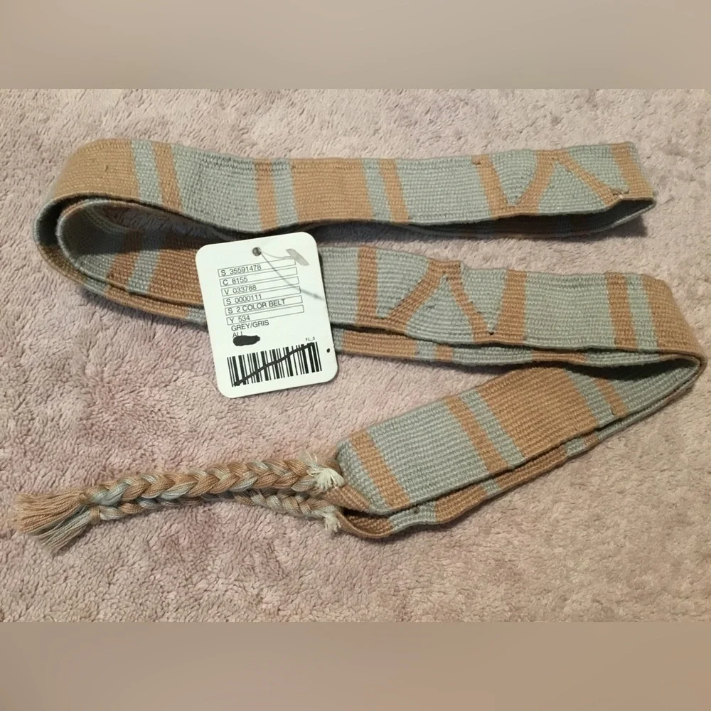 Free People Tie Belt Small Grey